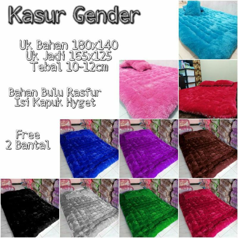 Surpet Bulu Gender|Kasur Karpet|Karpet Tebal uk 180x140x10cm