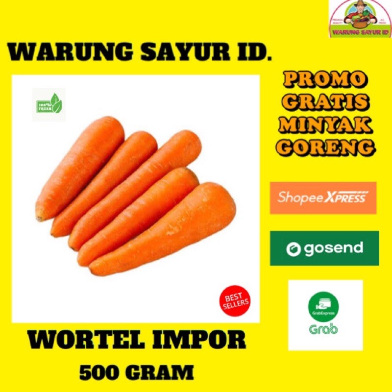 

WORTEL IMPORT 500 GRAM