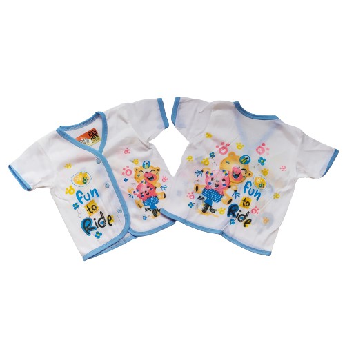 3 Pcs Baju bayi lengan pendek nb Motif   atasan bayi  baju bayi lengan pendek  Baju bayi 0-6 bL