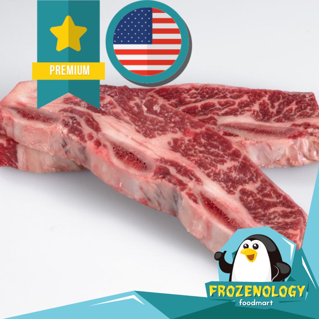 

Daging Iga Sapi US Chuck Short Ribs Bone-in Kalbi Cut 1 cm marbling 4+