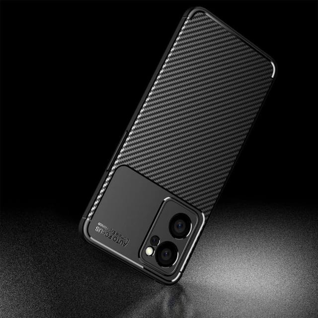 REALME 9 / 9 PRO / 9 PRO + SOFTCASE FOCUS CARBON ORIGINAL COVER SOFT CASE SILICONE - BLACK REALME 9 PRO PLUS