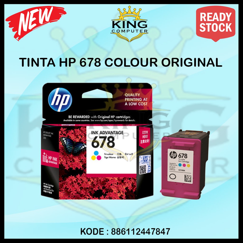 TINTA CATRIDGE HP 678 COLOR ORIGINAL