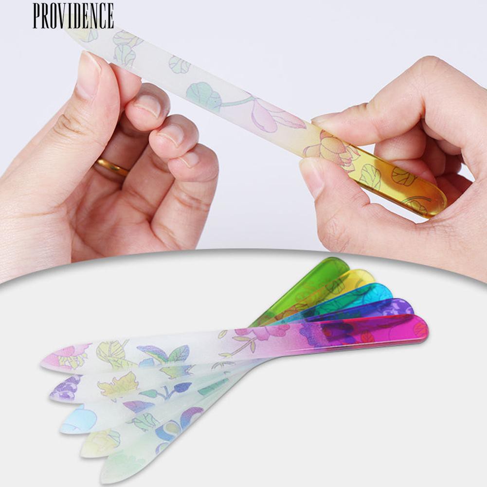 [Bayar Di Tempat] Profesional Durable Glass Nail Art File Buffer Manicure Perangkat Polisher Tool