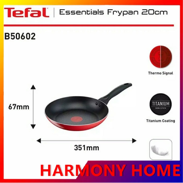 Tefal Tefal Essentials Frypan 24cm/20cm Panci Wajan Anti Lengket