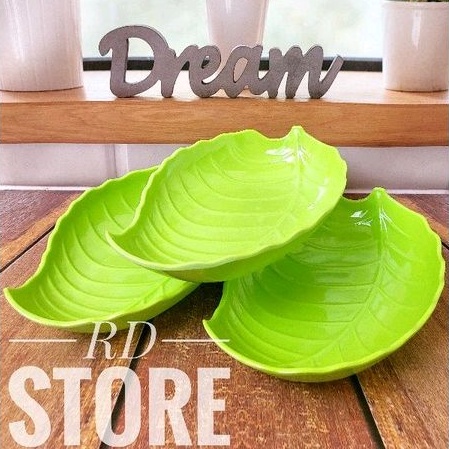 PROMO 3.PCS MANGKOK DAUN ULIR MELAMINE