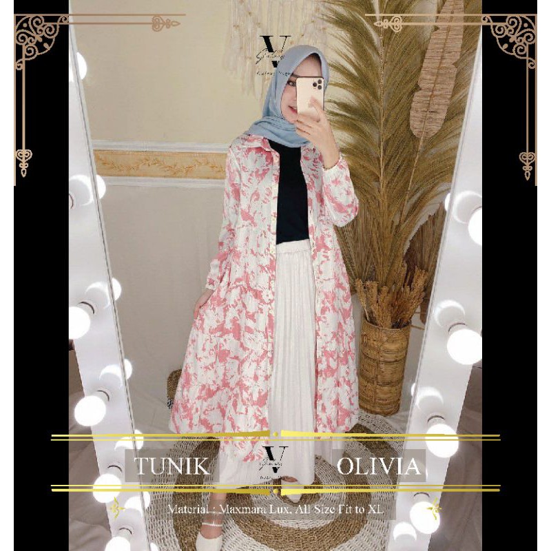 Tunik Olivia Maxmara Lux All Size PREMIUM