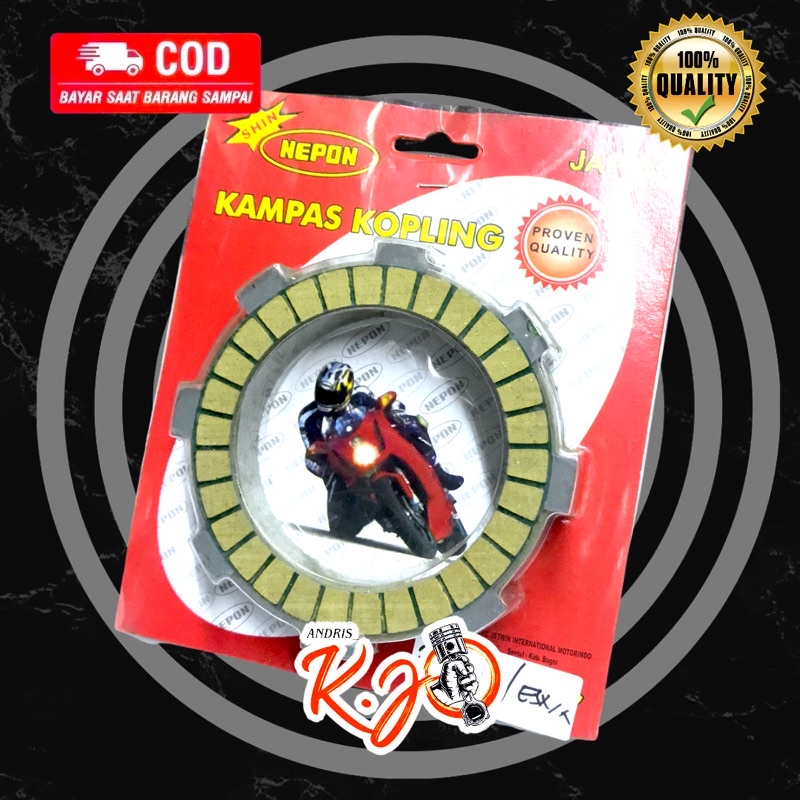 Plat Kampas Kopling fr 80 FR80 Rubahan Jupiter Z Vega F1ZR Merek NEPON/ DAYTONA