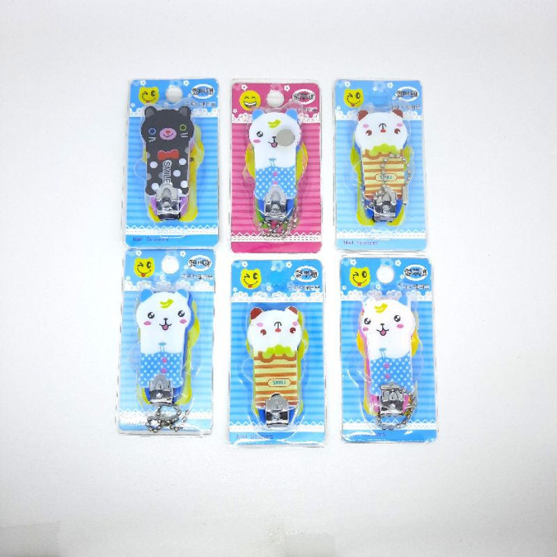 12pcs Gunting Kuku Karakter Lucu Grosir