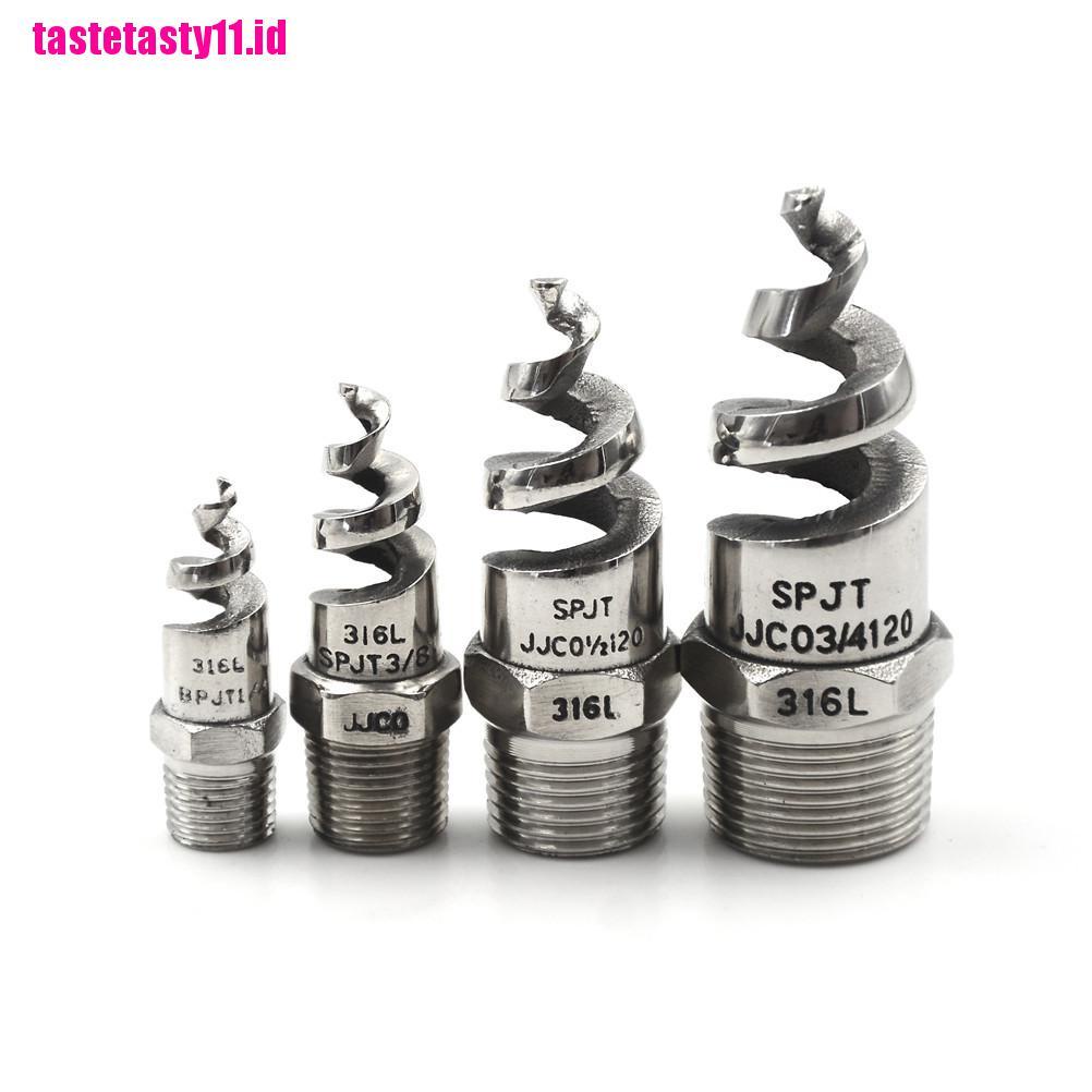 Nozzle Semprot Atomisasi Bentuk Spiral Bahan Stainless Steel Ukuran 1 / 4 1 / 2 Inch