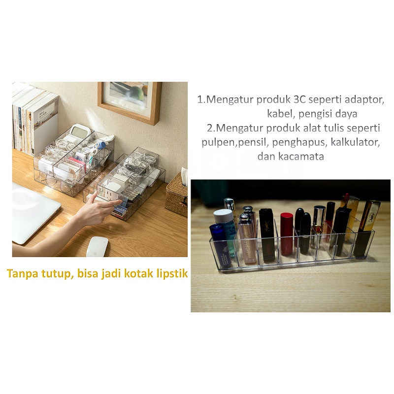 Kotak Organizer Kabel Charger Alat Tulis Perhiasan Aksesoris / Cable Accessories Jewelry Organizer Box