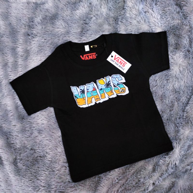 KAOS ANAK VANS OFF THE WALL PREMIUM HIGH QUALITY TSHIRT VANS ANAK HITAM