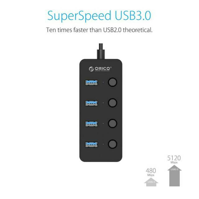 ORICO W9PH4 USB 3.0 HUB 4 port High Speed - Original