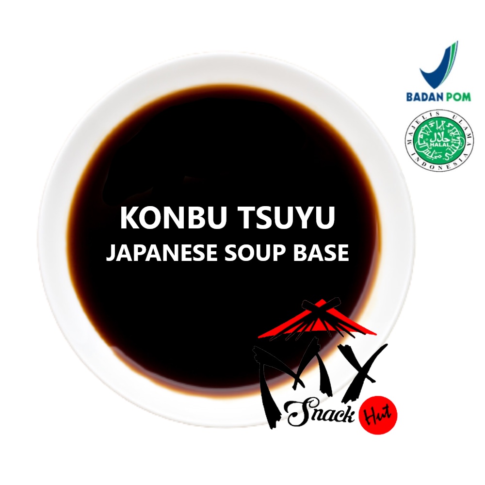 KOMBU TSUYU 50ML - JAPANESE KELP SOY SAUCE - SEAWEED EXTRACT KECAP ASIN KONBU SHOYU MENTSUYU SUP SOBA UDON JEPANG DIPPING SUSHI HALAL