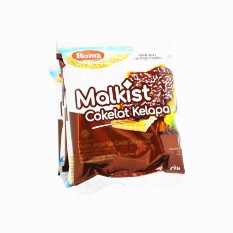 Malkist Coklat Kelapa Renceng isi 10 pcs