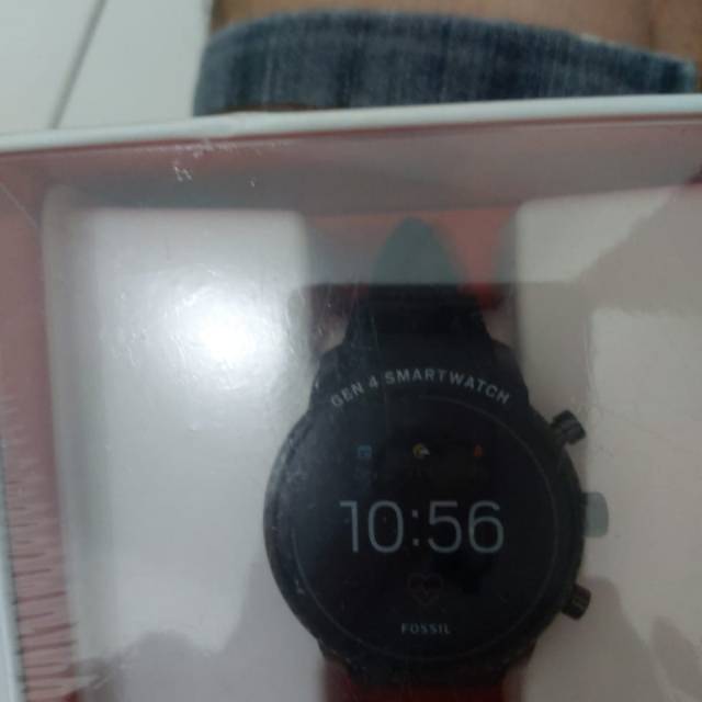 Ready fossil smartwatch gen 4 bqd1000 rubber black original
