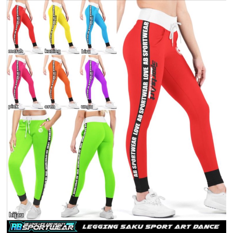 Legging Panjang Saku Sport Art Dance AB Sportwear
