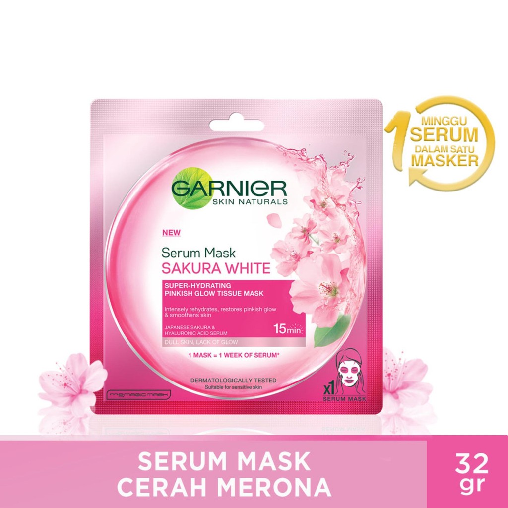 Garnier Serum Mask Sakura White (Masker)