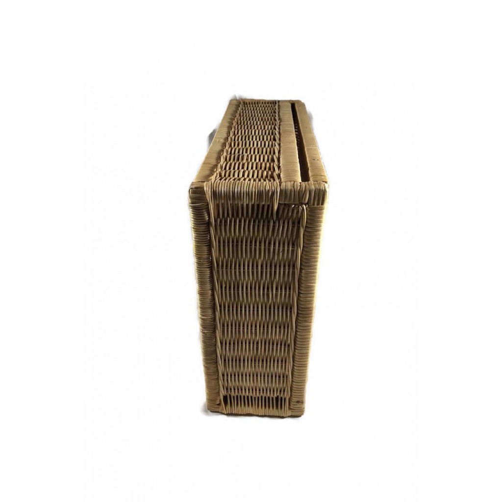 Kerajinan Tangan Rotan - Keranjang Kotak Besar Tutup - 50x40x15cm