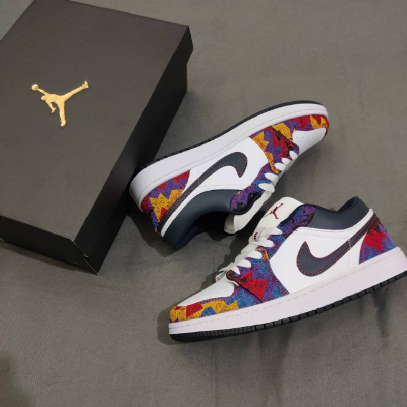 sepatu jordan 1 low nothing but net