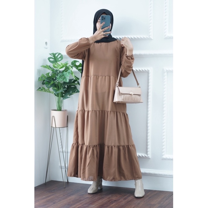 HABIBA MIDI DRESS GAMIS PREMIUM ORI100%