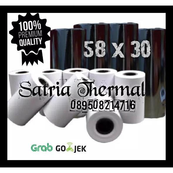 

Kertas Kasir || Roll Paper || Kertas Printer ||Struk Thermal 58X30 Big Sale