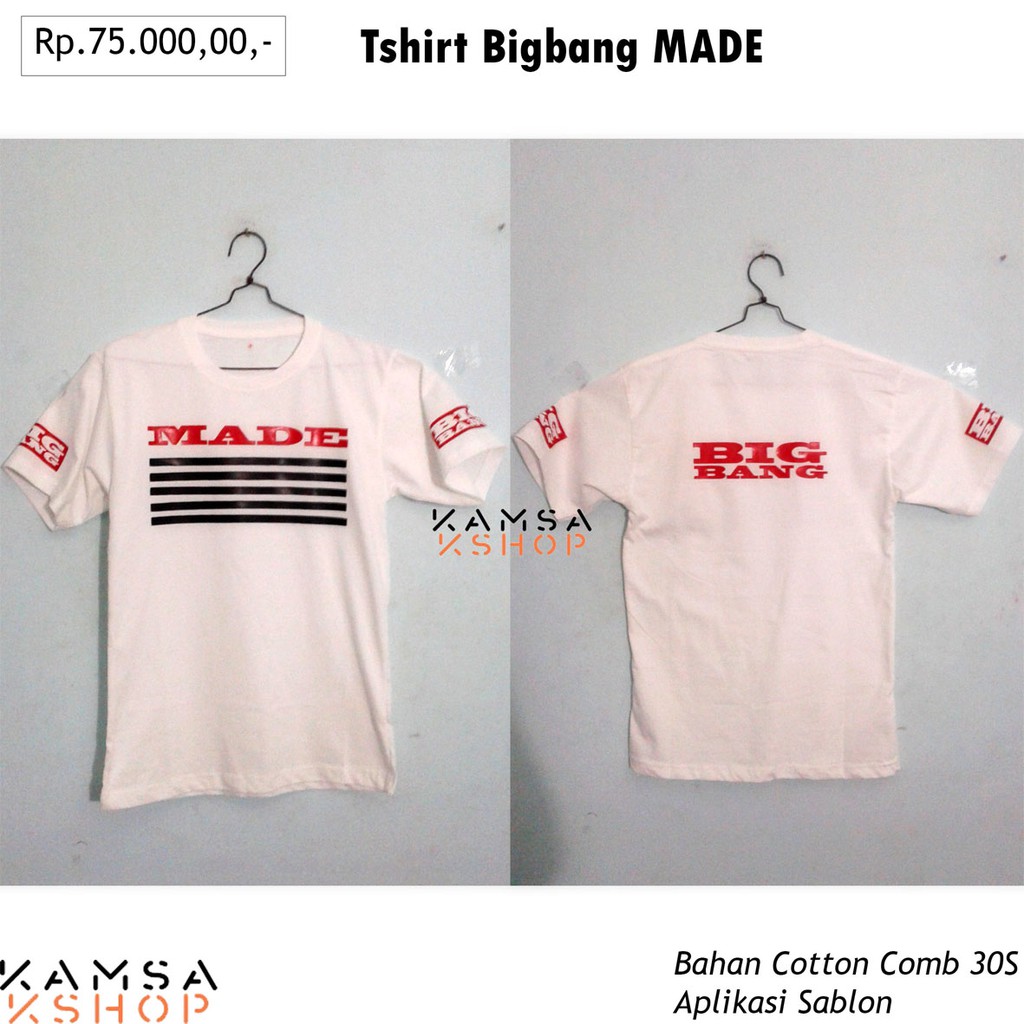 BAJU BIGBANG MADE KAOS BIGBANG MADE TSHIRT BIGBANG MADE