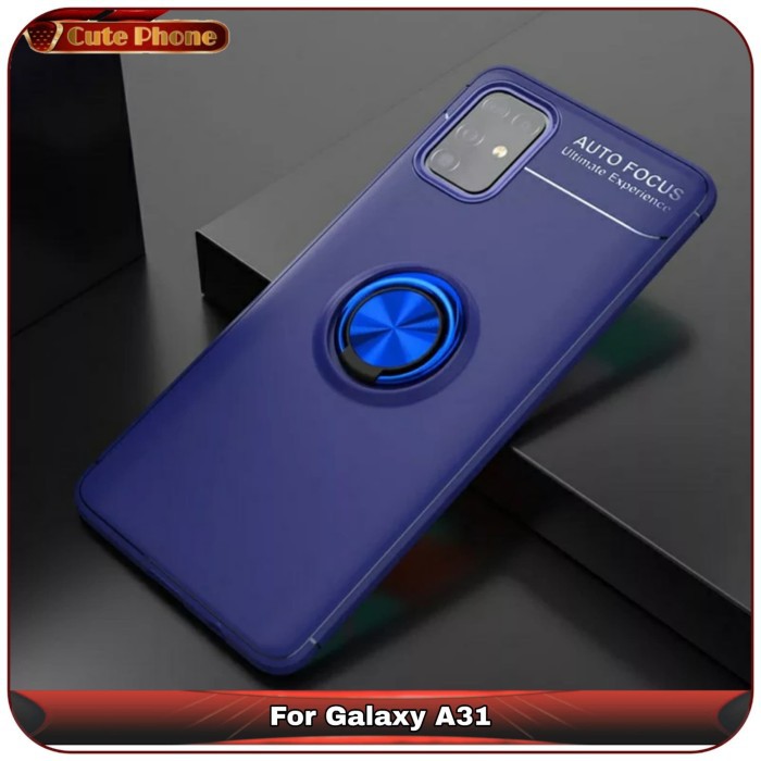 Casing Soft Case Samsung Galaxy A31 A 31 Original Autofocus Smart Ring