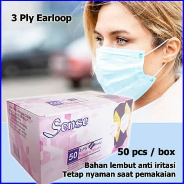 Masker medis earloop 3aply sense