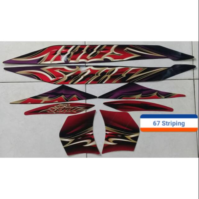 Jual Stiker Striping Motor Yamaha Mio Soul 2010 Merah | Shopee Indonesia