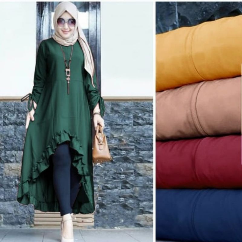 Nesya tunik atasan wanita fashion muslim remaja