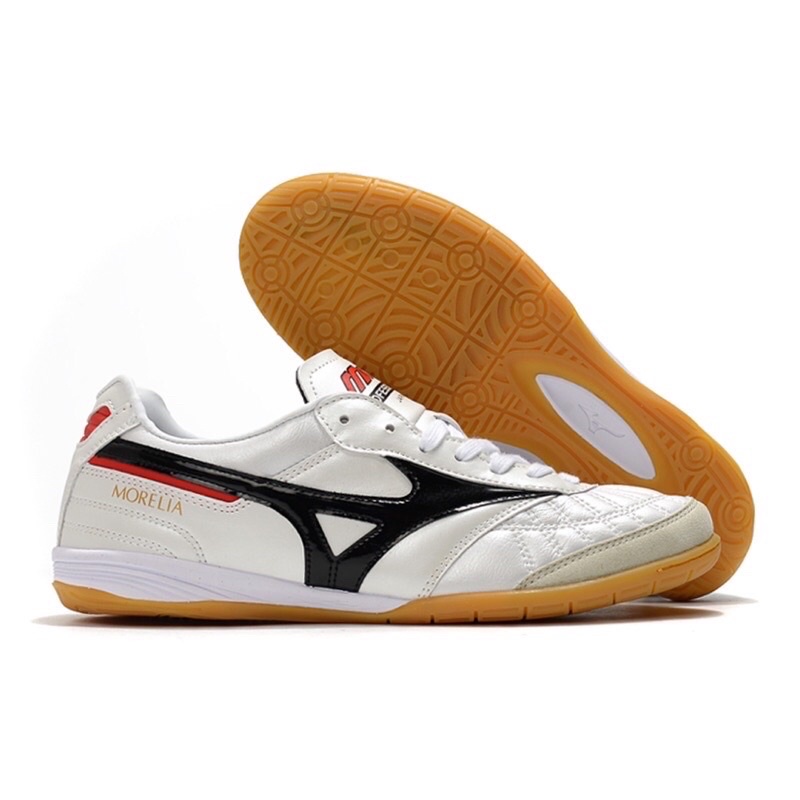 SEPATU FUTSAL MIZUNO MORELIA NEO WHITE BLACK IC
