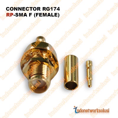 KONEKTOR CONNECTOR RG174 RP-SMA F (FEMALE)