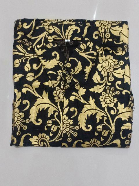 Kemeja Batik Pria Lengan Panjang Bakung