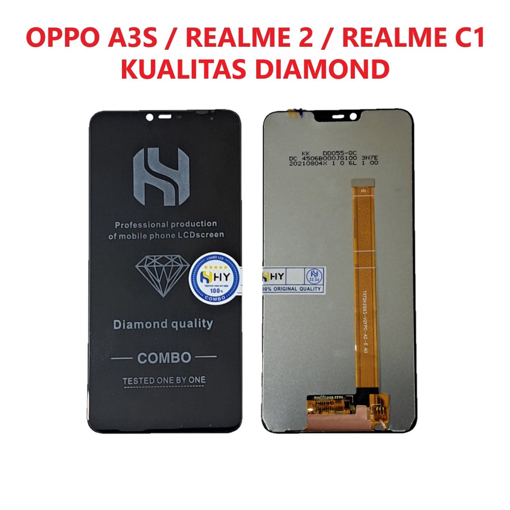 LCD OPPO A3S ~ REALME 2 ~ REALME C1 ~ CPH1803 ~ CPH1853 ~ RMX1805 ~ RMX1809 FULLSET + TOUCHSCREEN OR