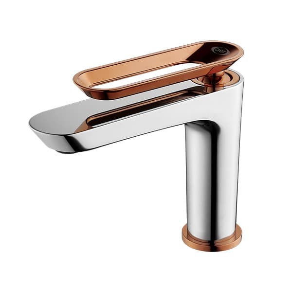 Kran wastafel panas dingin mixer Rosegold kombinasi AER WF1. keran air cuci tangan washtafel kuningan tebal elite rose gold brass faucet hot cold