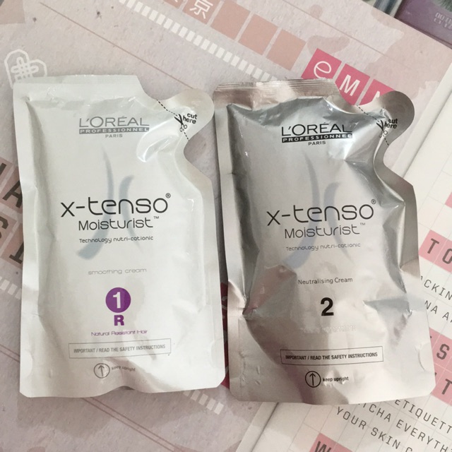 Loreal Professionnel X-TENSO MOISTURIST SMOOTHING CREAM and NEUTRALISING CREAM