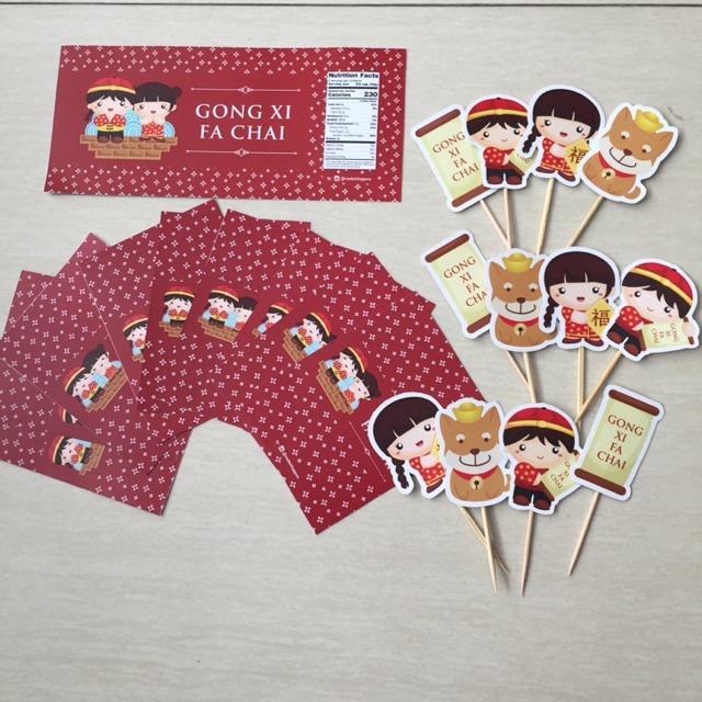 

Chinese new year label imlek sincia