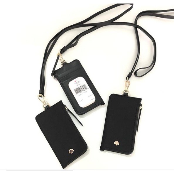 

KS Jae card case lanyard nylon black sz 14x7cm
