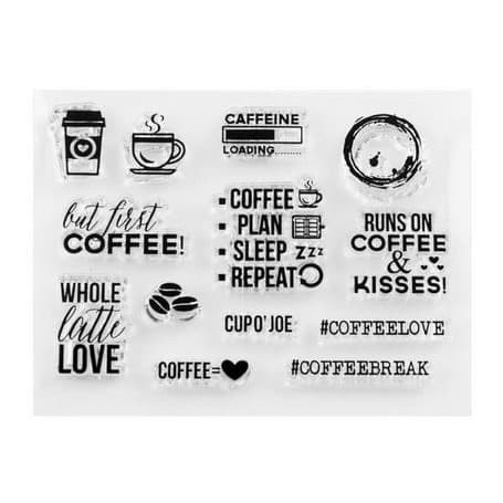 Clear Stamp (Stempel Transparan/Bening - Coffee Lovers