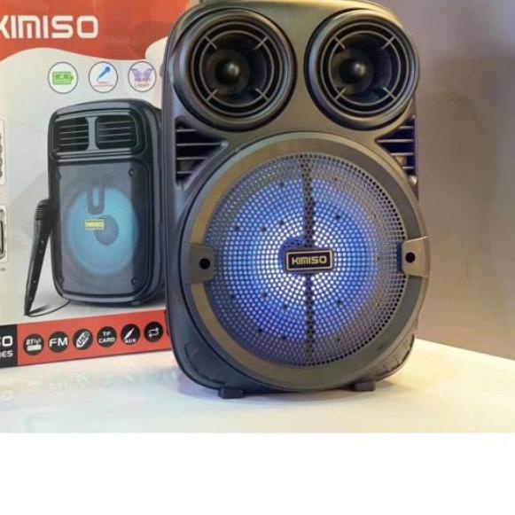 ▼ Speaker bluetooth portabel karaoke 3381 model koper FREE MIC big bass //Salon Aktif Kimiso 3381 X 