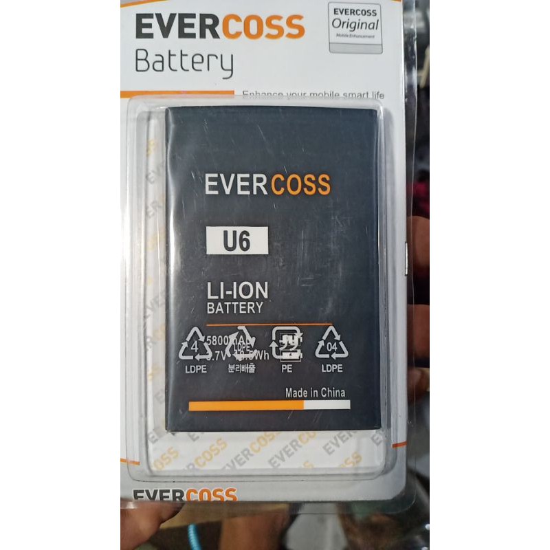 Baterai Evercoss U6 Battry Batry Evercoss U6 Xtream 1Plus Original