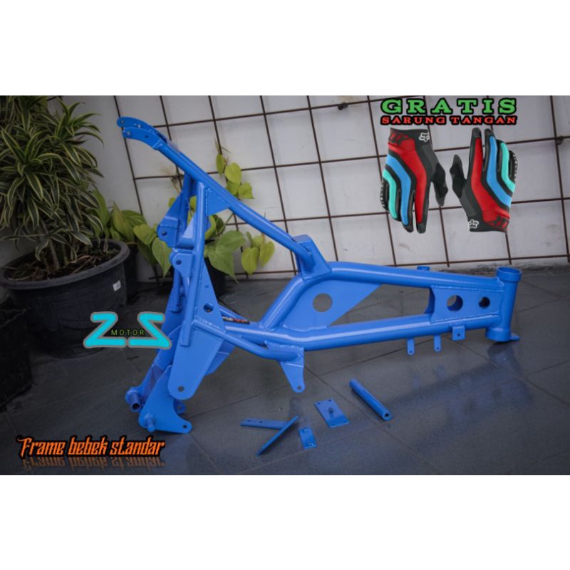 Rolling Chasis Frame Rangka bebek trail GTX Gasstrack Motocross mesin jupiter vega hutech bonus saru