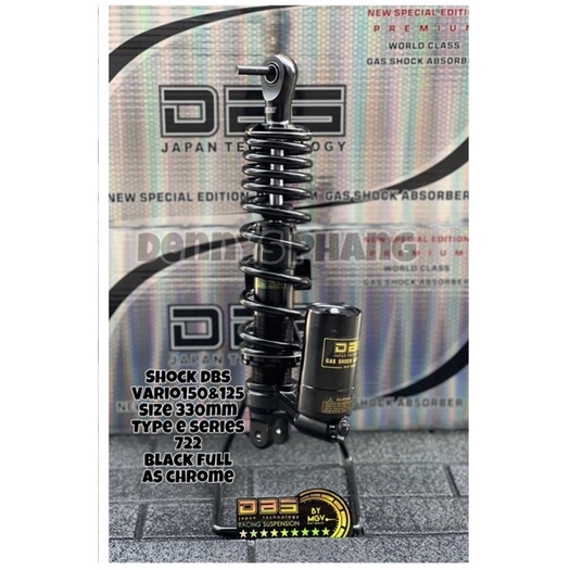 Shock DBS Tabung Bawah Matic Singel Shockbreaker DBS 722 E Series 330mm Vario 125 150 Mio X Raider Click 125 150 FOURSIX_46