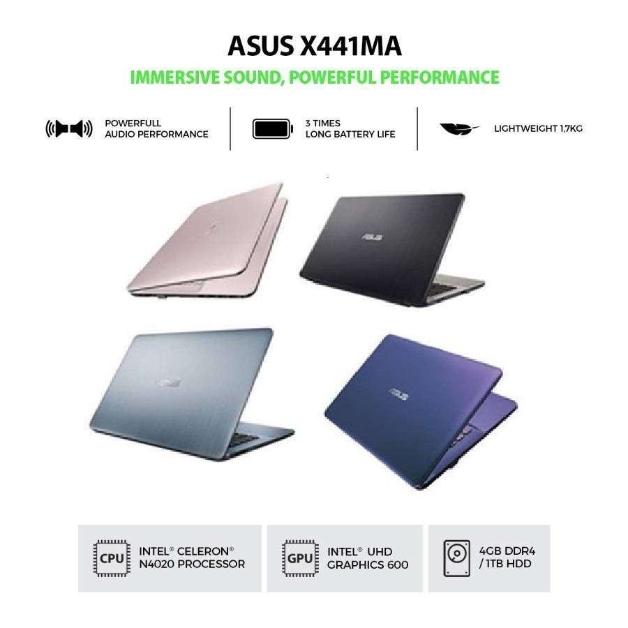 ASUS X441MAO-411, 412, 413, 414 INTEL N4020