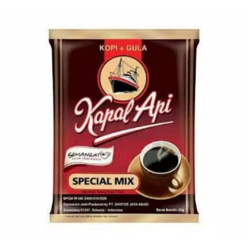 Kapal Api Special Mix Kopi Gula 25 gram 1 pcs