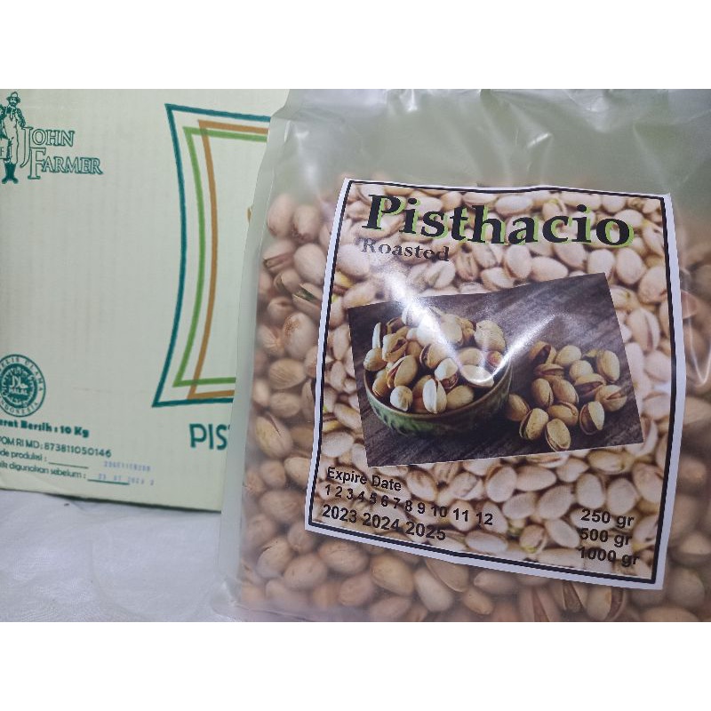 Kacang Pistachio 500gr John Farmer Tanpa Pewarna Sintetis FRESH