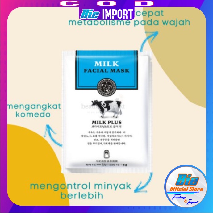 Masker Wajah ROREC Hchana Milk Original