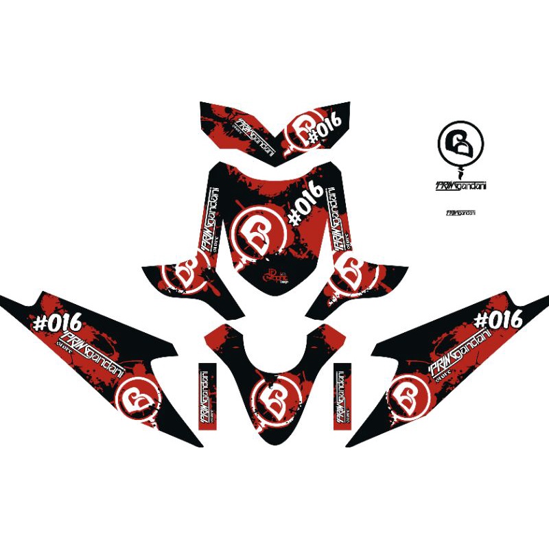 Decal beat karbu decal sticker beat karbu Decal beat karbu full blok bodi