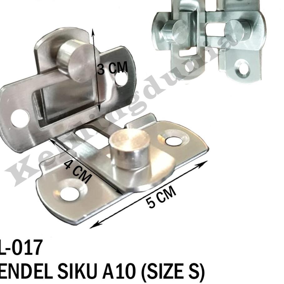 ➻ Grendel Slot SMALL Kait / Cantol Sudut Siku Pintu Geser Sliding Kunci Gembok Lemari Jendela ❄