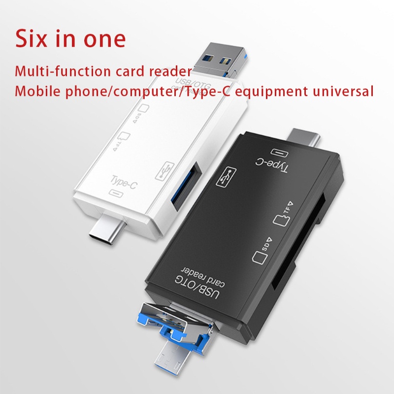 Card Reader Otg Usb 3.0 Multifungsi 6 In 1 Untuk Kamera